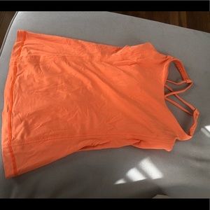 Lululemon yoga top size 6 melon orange